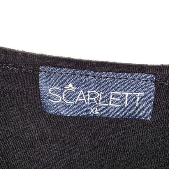 Scarlett Black Mesh Tank Top "Shopping Is My Cardio" Graphic XL - Picture 2 of 10